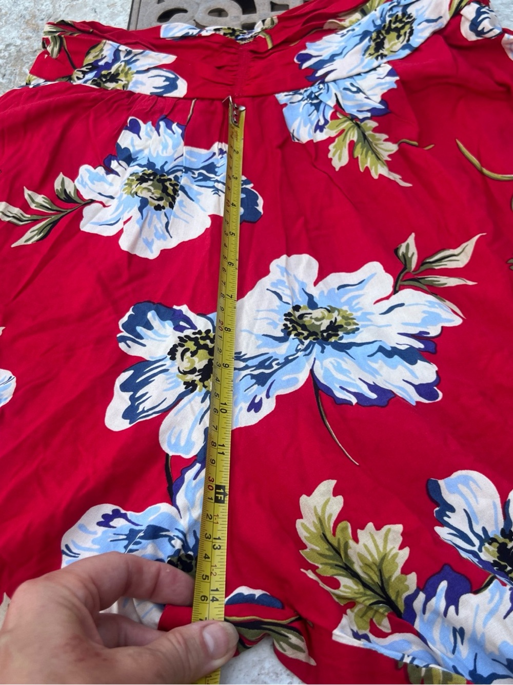 NWT  B.O.G. Collective Women’s Red Floral Strapless Jumpsuit - Size L COTTON - Picture 15 of 16